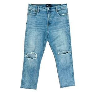 GAP Distressed High Waist Slouchy Jeans